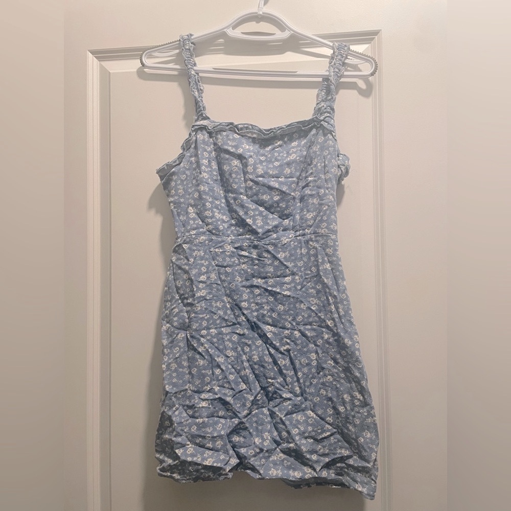 🌊👙☀️🕶️ Blue Floral Sun Dress | Size M - MADE FROM NATURAL FIBERS